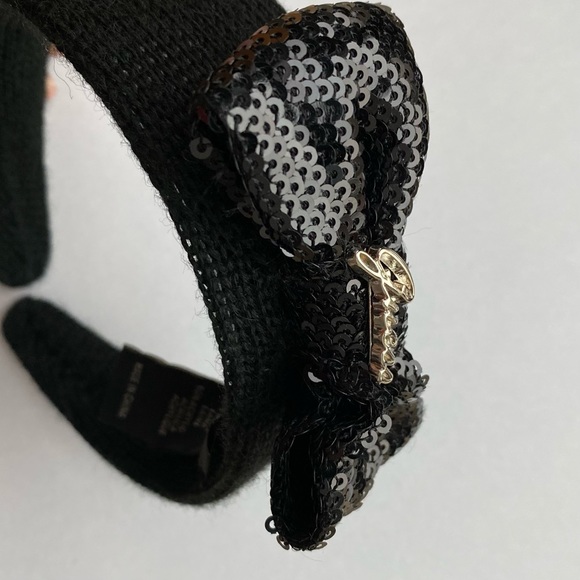 🍋3 for $20🍋 GUESS  Black Headband with Sequin Bow - Picture 4 of 7